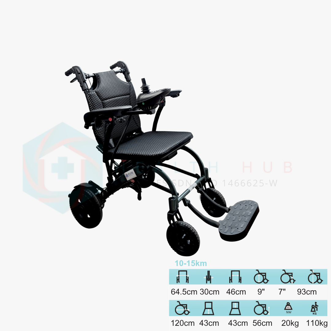 14 AUTO WHEELCHAIR TRAVEL ALUM / DELUXE ALUM - Image 1
