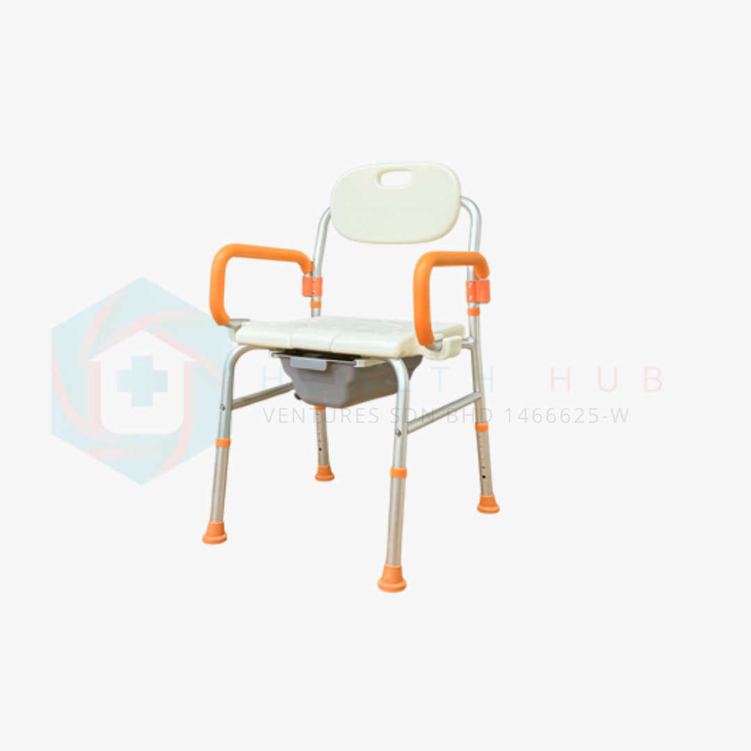 39 COMMODE SHOWER CHAIR NO WHEEL - Image 1
